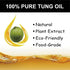 Godora 2pcs 8OZ Waterproof Tung Oil for Wood Finishing with Towel, 100% Natural Pure Tung Oil for Indoor and Outdoor