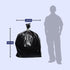 BAG UP Solutions Stronghold Trash Bags - Heavy Duty Contractor Bags Made From Recycled Plastic - 55-60 Gallons (150