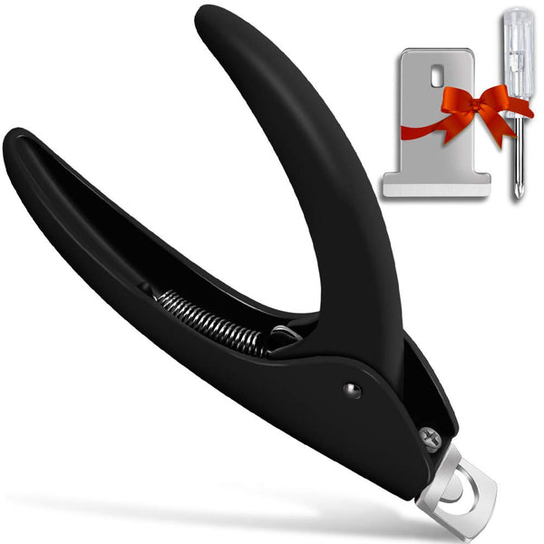 Nail Tip Clipper Edge Cutter for Artificial Acrylic Nails, Stainless Steel Trimmer Tool for Manicure & Pedicure