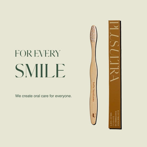 Plus Ultra Bamboo Toothbrush - Dentist-Approved Soft Bristle Toothbrush for Adults with “Hello Handsome” Etched - 12