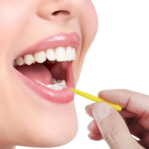 ewinever 100 Pieces Interdental Brush, Toothpicks for Oral Dental Hygiene, Braces Brush Teeth Cleaner