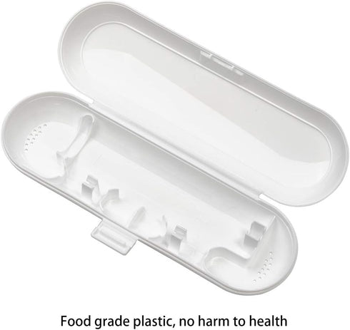 Plastic Electric Toothbrush Travel Case for Oral-B Pro Series, 3 Pack (White, Blue, Pink)
