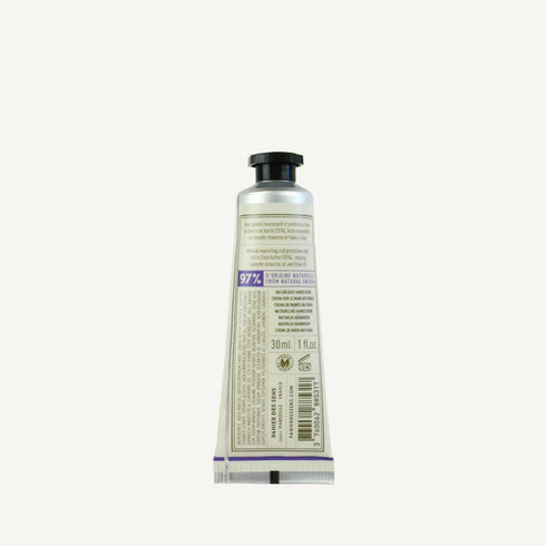 Panier des Sens Small Hand Cream for Dry Cracked Hands, Lavender Mini Lotion, Travel Size 1 floz