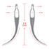 NAYOO Interlock Tool for Locs, EasyLoc Hair Tool for Dreadlocks, 5 Piece Silver Hair Locking Tool