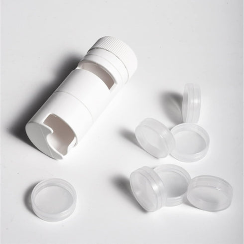 Lohat 7 Weekly Pill Organizer, AM PM Grindable Pill Box with Detachable Pill Case to Hold Medicine, Vitamins
