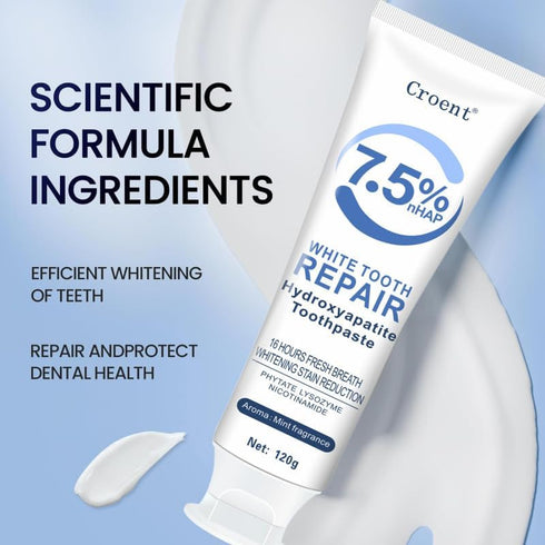 MIANQIONGFENG 3 7.5% Pcs Hydroxyapatite Toothpastes for Enamel Protection and Tooth Strengthening, Stain Removal
