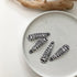 Zebra Print Hair Snap Clips, Black and White Trendy Metal Barrettes for Women Girls, 8 PCS