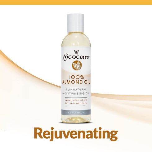 Cococare Natural Oil - Nourishing Sweet Almond, Perfect for Skin and Hair, 4 Ounce