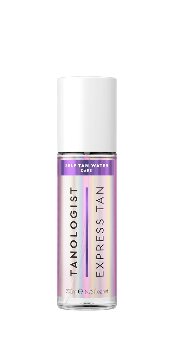 Tanologist Dark Express Self Tan Water - Hydrating Bronzing Mist for Face & Body, Natural Ingredients, 6.78 Fl Oz