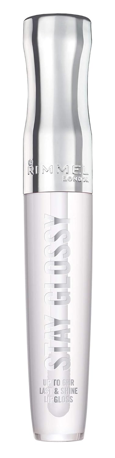 Rimmel Stay Glossy Lip Gloss, Non-Sticky Lightweight Formula, 820 Seduce Me, .18oz