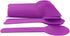 MMvolesy Purple Disposable Eco-Friendly Plastic Spoons Frozen Yogurt Ice Cream Spoons,Frozen Dessert