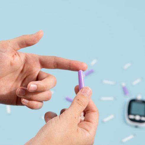 Pip 100 Lancets, All-in-One 30G-1.6mm Diabetes Safety Lancets for Sensitive Fingerstick Testing