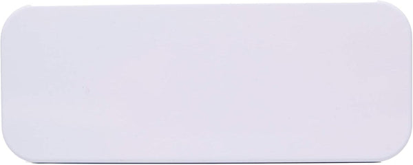 StuffIncase Single Mini Pencil Box, White for Pencil, Makeup, Jewelry, Gift, Candy, or Birthday Favor