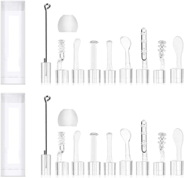 22PCS Ear Pick Kit for 3.9MM LED Lights Otoscope, Earwax Removal Spoon Fittings for Wireless Otoscope Accessories