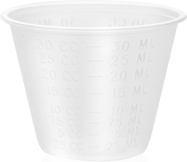 Dealmed Medicine Cups – 200 Graduated 1oz Disposable Plastic Measuring Cups for Doctor's Offices, Schools, Hospitals