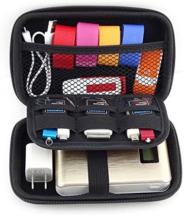 Small Hard Shell Diabetic Travel Case, Organizer Bag for Glucose Meter, Testing Strips, Lancets, Black