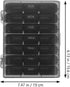 SHINYPASING 21 Portable Pill Organizer Medicine Box Compartments Weekly Medicine Storage Black Case Vitamin Organizer