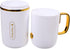 GLEAVI Travel Container Toothbrush Case, 1 Set Mouthwash Cup, Gilded Toiletry Set, Portable Toothbrush Holder