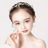 PRDGIRL Wedding Hair Accessories for Kids, Princess Headpiece White Flower Headband, Pearl Hair Dress for Girl and