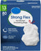 O2ktb Strong Flex Tall Kitchen Trash Bags 13 Gallon Drawstring Garbage Bags, Unscented,