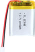 3.7V 1000mAh 803040 Lithium Polymer Ion Rechargeable Li-ion Battery with 2P PH 2.0mm Pitch Connector