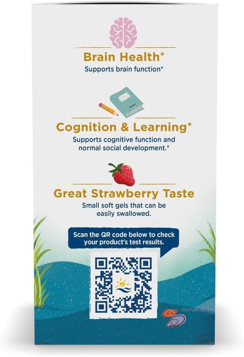 Nordic Naturals Ultimate Omega 2X Teen, Strawberry - 60 Mini Soft Gels - 1120 mg Total Omega-3s for Brain Health