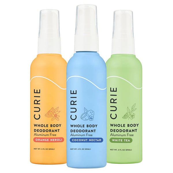 Curie Whole Body Deodorant - OG Spray Variety Pack - Aluminum Free,