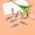 Zebra Print Hair Snap Clips, Black and White Trendy Metal Barrettes for Women Girls, 8 PCS