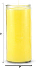 The Original Candle Company 14-Day Long-Lasting Plain Yellow Candle