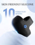 KISSILYN Mini Finger Massage Ball, Waterproof Rechargeable Multifunctional Massager (Black)