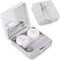 Contact Lens Case, Marble Travel Kit with Remover Tool, Mirror, Tweezers & Solution Bottle for Women & Girls (Grey)