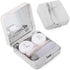 Contact Lens Case, Marble Travel Kit with Remover Tool, Mirror, Tweezers & Solution Bottle for Women & Girls (Grey)