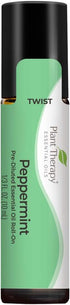 Plant Therapy Peppermint Essential Oil 100% Pure, Therapeutic Grade, Pre-Diluted Roll-On, 10 mL (1/3 oz)
