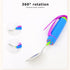 Elderly Eating Spoon, 360° Flexible Rotation Head for Practical Disabled Eating Aid