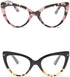 Oversized Cat Eye Reading Glasses for Women, Cute Blue Light Blocking Computer Readers (2 Mixed Colors, 1.75)