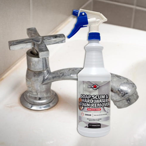 Soap Scum & Hard Water Stain Remover, High Foaming Acid Cleaner for Kitchen & Bathroom Use, 32 Oz