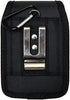 (L-V2BK) Premium Large Nylon Pouch Case with Belt Clip for Freestyle Libre & Freestyle Libre 2