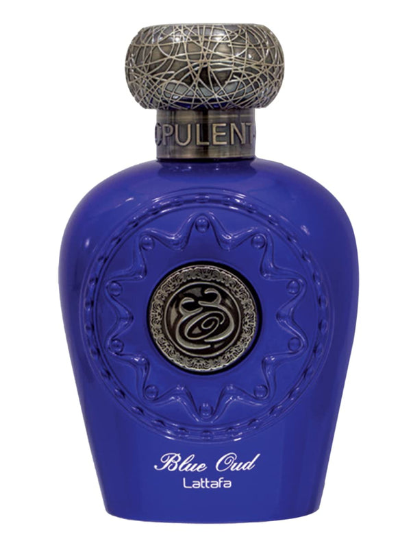 Lattafa Blue Oud Eau de Parfum Spray for Unisex, 3.4 Ounce