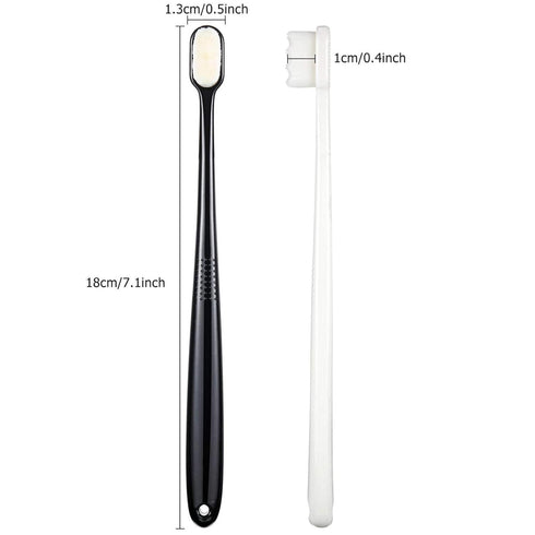 4 Pieces Extra Soft Toothbrushes for Sensitive Gums, 20000 Micro Nano Bristle for Adults