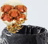 75 Count Drawstring Trash Bags, Thickened Unscented Garbage Bags 19.7" x 17.7" for Kitchen Bathroom Office