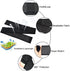 Elastic Calf Compression Bandage Sleeve Wrap for Pain Relief, Adjustable Plus Size Shin Splint Guard in Black