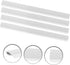 Dustpan Edge Replacement, 4pcs Dustpan Parts Insert Strips, Rubber Component for Dustpan Lip Repair