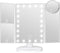 Makeup Mirror Vanity Mirror with Lights - Adjustable Brightness Trifold Mirror with 1X/2X/3X/10X Magnification