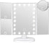 Makeup Mirror Vanity Mirror with Lights - Adjustable Brightness Trifold Mirror with 1X/2X/3X/10X Magnification