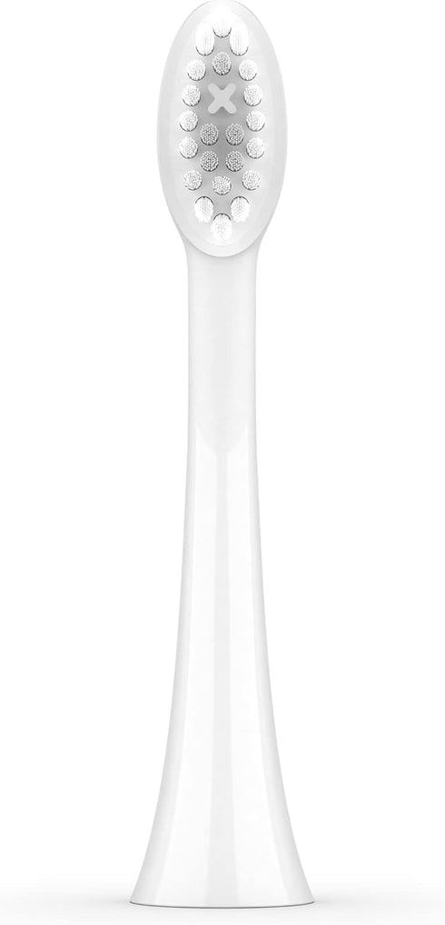 Pack 4, ORDO Replacement Sonic Toothbrush Heads with Pulse Technology for Teeth Cleaning, Plaque Removal, Silicone