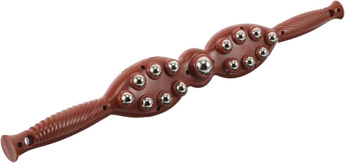 Massage Roller Tool with Metal Balls, Manual Back Massager for Neck and