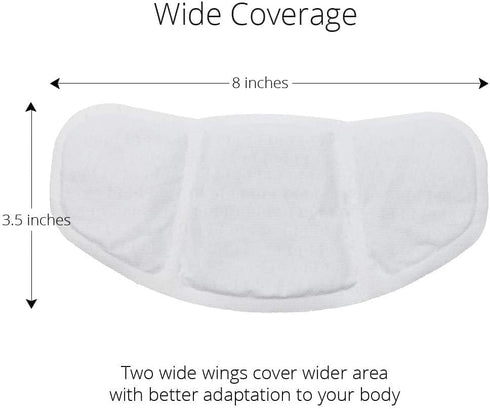 CrampCareH PMS/Menstrual Cramps Relief Heat Patch, 5 Patches with Wide Wings, FDA Registered