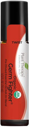 Plant Therapy Organic Germ Fighter Essential Oil Blend - 100% Pure, Pre-Diluted Roll-On, 10 mL