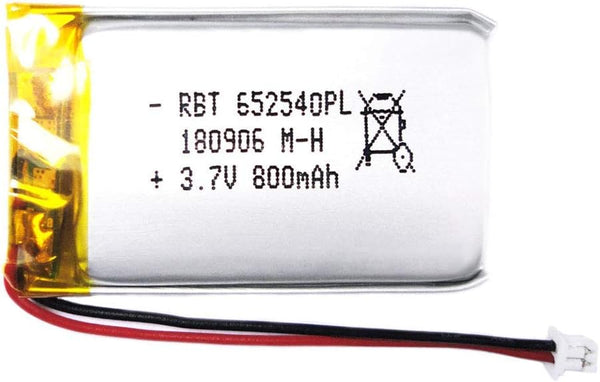 3.7V 800mAh Lithium Ion Polymer Rechargeable Battery