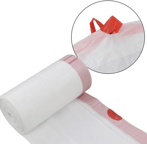 1.5 Gallon Small Trash Bags With Drawstring, White Garbage Bags by CadineUS